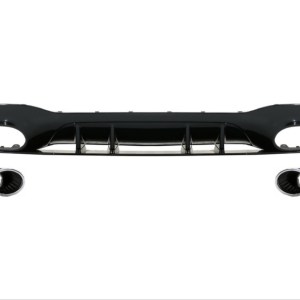 Mercedes W177 Sedan 2019+ Difuzor & Egzoz Seti - Silver Egzoz İle