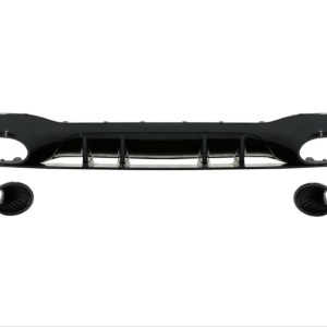 Mercedes W177 Sedan 2019+ Difuzor & Egzoz Seti - Siyah Egzoz İle