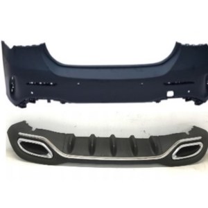 Mercedes W177 Sedan A Serisi İçin Uyumlu ARKA Tampon&egzoz