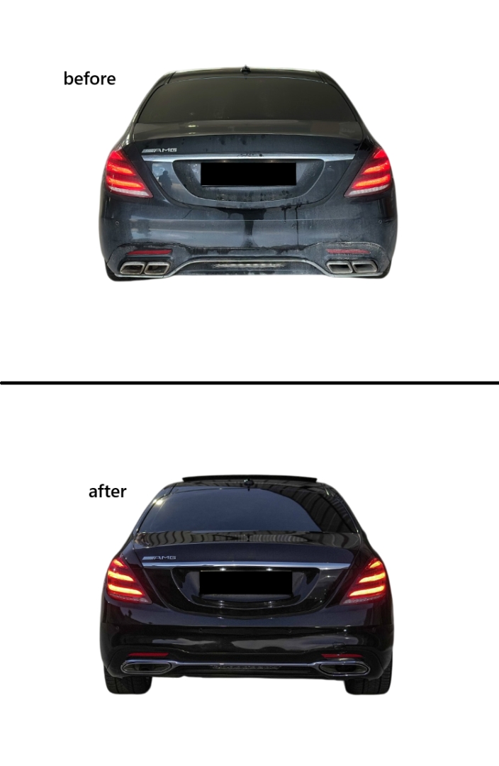Mercedes W222 S Serisi İçin Uyumlu S450 BODY Kit (Ön Arka Tampon & Panjur&egzoz) - Görsel 4
