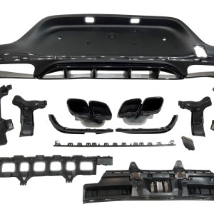 Mercedes X253 GLC 2016-2019 Coupe Uyumlu GLC 63 Difüzör VE Egzoz Seti