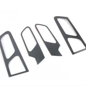 Peugeot 2008 İçin Uyumlu İç Kapi Açma KOLU Kaplama - Karbon