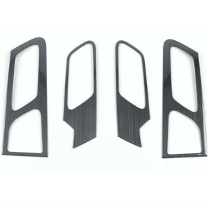 Peugeot 2008 İçin Uyumlu İç Kapi Açma KOLU Kaplama - Titanyum Siyah