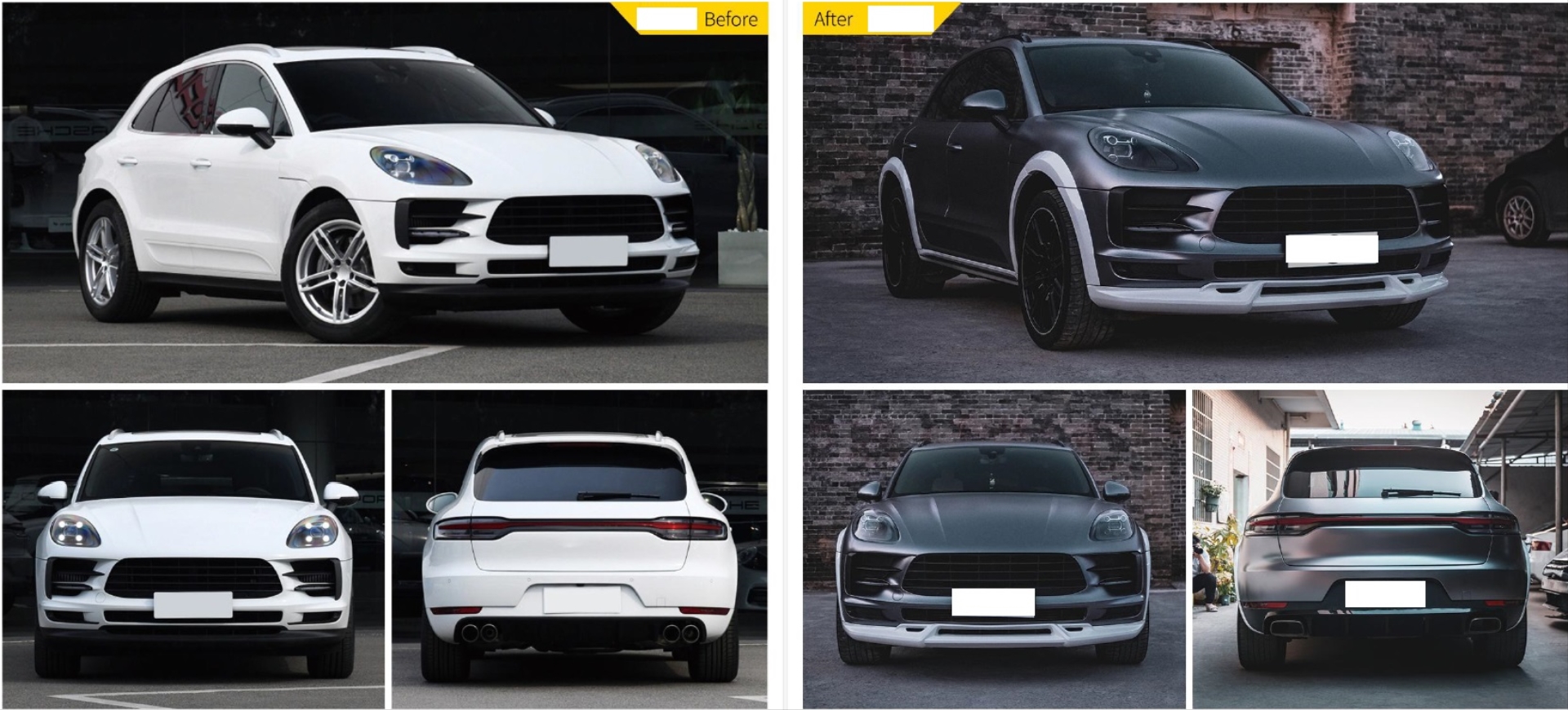 Porsche Macan 2018+ Semi Wide BODY Kit - Görsel 2