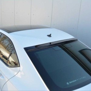 Skoda Super B 2015-2023 İçin Uyumlu CAM Üstü Spoiler - Piano Black (Parlak Siyah)