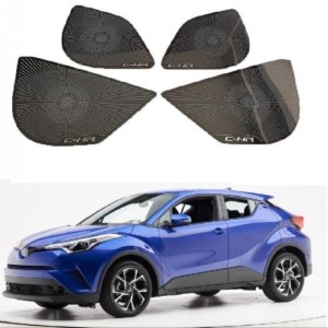 Toyota C-HR 2016-2019 İçin Uyumlu Hoparlör Kaplama Titanyum Siyah