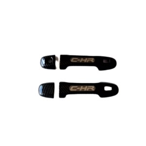 Toyota C-HR 2016-2019 İçin Uyumlu Yazili Dis Kapi KOLU Kaplama Smart KEY Karbon