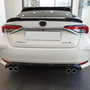 Toyota Corolla 2019+ İçin Uyumlu Bagaj Ustü Spoiler B Dizayn (Piano Black)