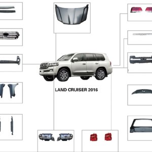 Toyota LAND Cruiser 2008-2015 İçin Facelift BODY Kit (2016+ İçin Uyumlu Görünüm)