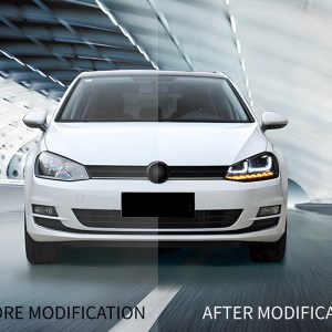Volkswagen GOLF 7 MK7 2012-2018 U LED FAR Gti Kirmizi